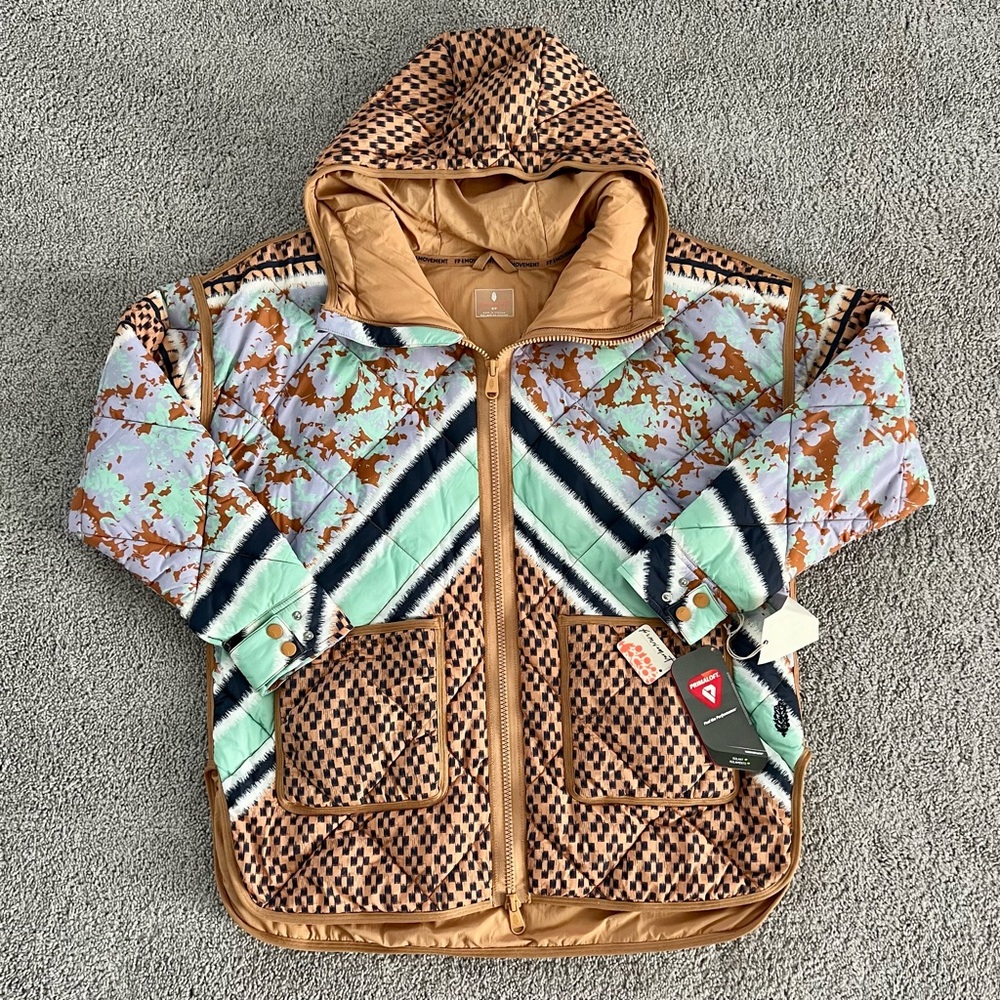 Free People Pria Printed Packable Puffer Jacket